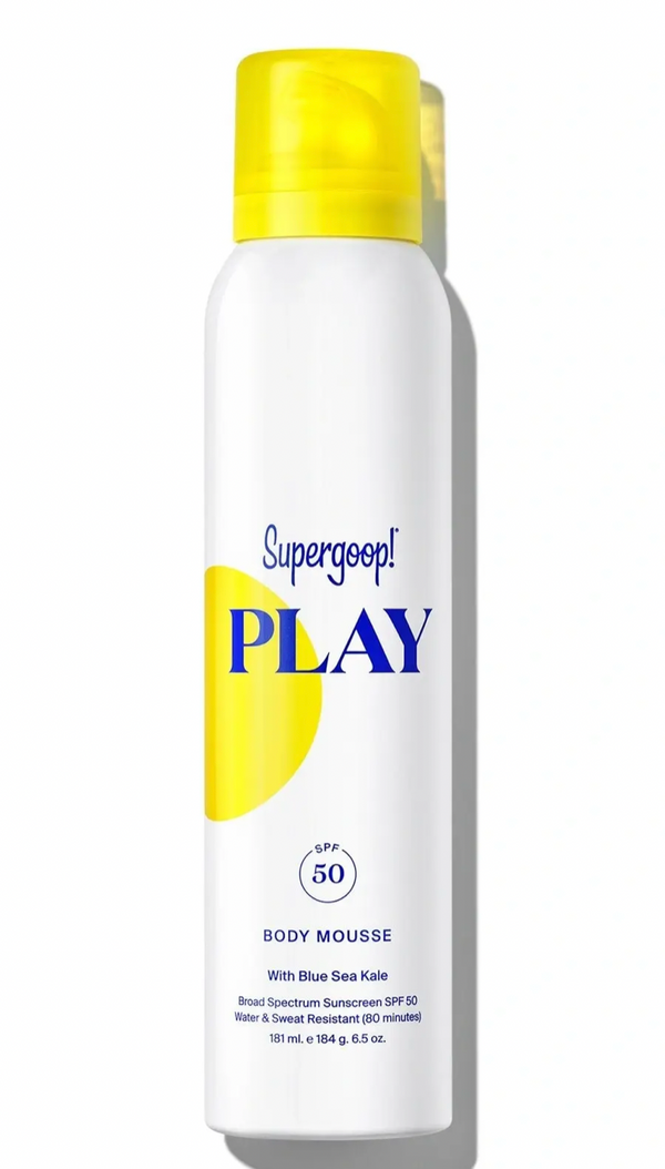Supergoop Play Body Mousse with Blue Sea Kale